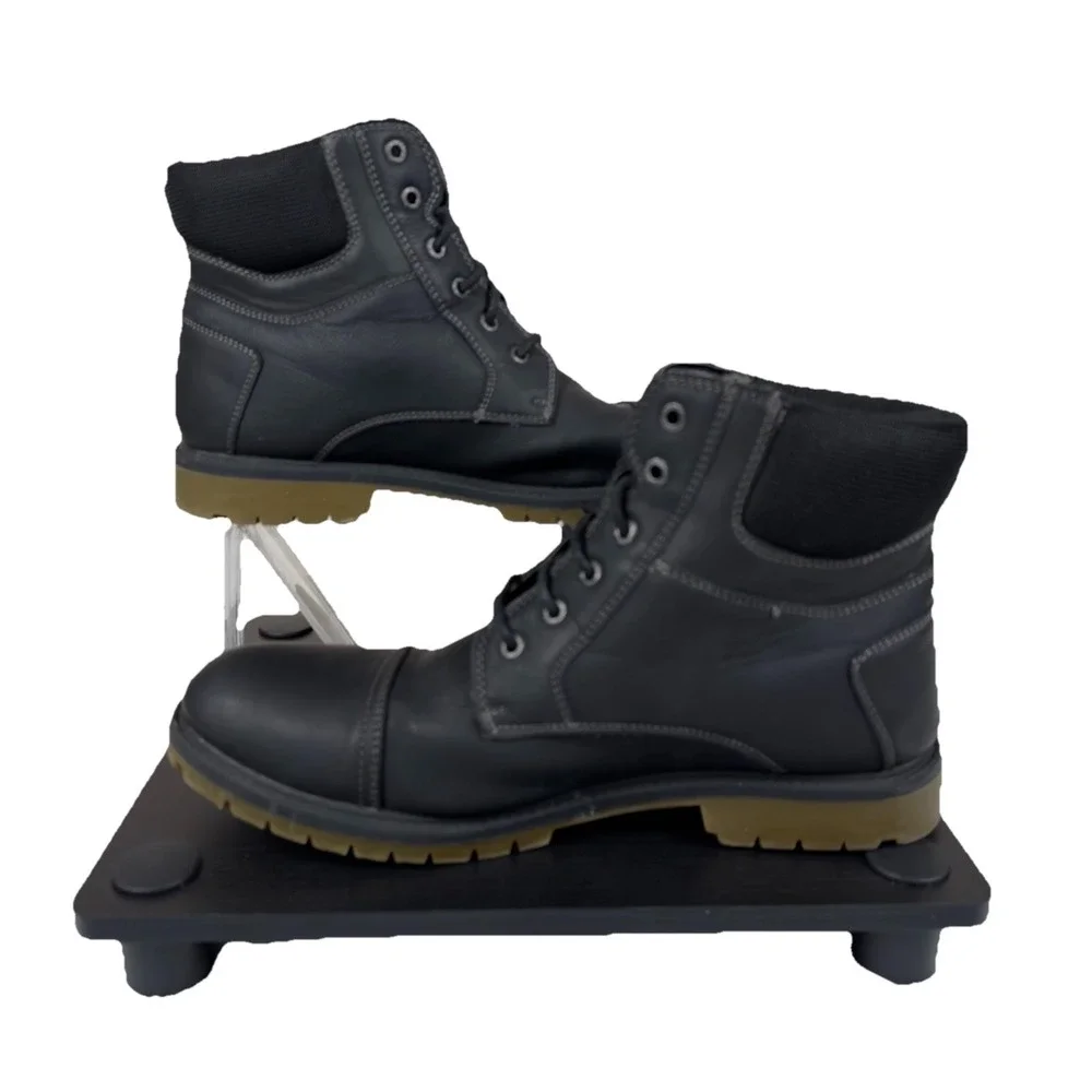 Joe's Jean Battle Cap Boots Black (JOE18001A-2R1) - Faux Leather Men's 12‎